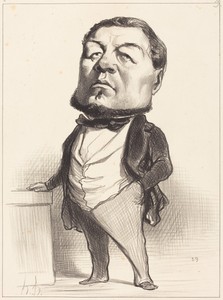 F.J. Ducoux by Honoré Daumier, created 1849, in lithograph. Download this artwork as a high-resolution wallpaper for desktop, tablet, or mobile. — Honoré Daumier Wallpaper