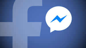 Facebook- und Messenger-Logos auf blauem Farbverlaufshintergrund — Facebook Bilder