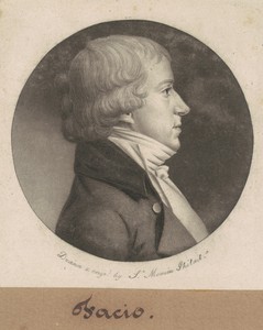 Facio by Charles B. J. Févret de Saint-Mémin, created 1802, in mezzotint and engraving in black on wove paper mounted to brown wove paper. Download this artwork — Painting Picture
