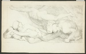 Figures by John Flaxman, created c. 1817, in Lithograph on ivory wove paper. Download this artwork as a high-resolution wallpaper for desktop, tablet, or mobile — Illustration Wallpaper