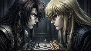 Schneizel möter Lelouch i en spänd schackmatch.
