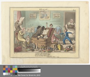 Fitting out. - Plate 1 by George Cruikshank, in Aquatint and etching, hand-colored on moderately thick, slightly textured, beige wove paper. Download this artwo — George Cruikshank Wallpaper