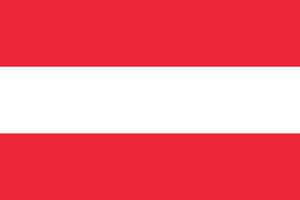 Bandeira nacional da Áustria com listras horizontais vermelhas e brancas — Plano de fundo da bandeira Papéis de Parede
