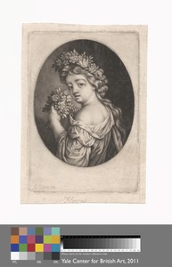 Flora by Bernard Lens II, in Mezzotint, etched letter proof on medium, moderately textured, cream laid paper. Download this artwork as a high-resolution wallpap — Bernard Lens II Wallpaper