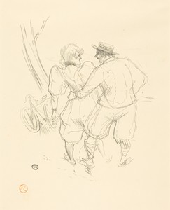 Floréal by Henri de Toulouse-Lautrec, created 1895, in lithograph in black. Download this artwork as a high-resolution wallpaper for desktop, tablet, or mobile. — Art Picture