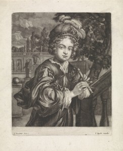 Fluitspeler by Jan Broedelet, created 1690 - 1700, in paper; engraving; mezzotint. Download this artwork as a high-resolution wallpaper for desktop, tablet, or — Art Picture