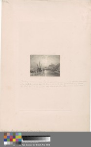 Folkestone by John Cousen, in Etching and engraving, with graphite and scraping out; touched engraver's proof (a) on medium, slightly textured, cream wove paper — John Cousen Wallpaper