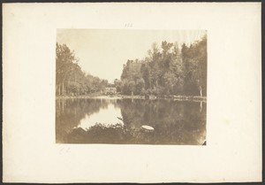 [Forest lake] by Sir Coutts Lindsay, created about 1845–1860. Download this artwork as a high-resolution wallpaper for desktop, tablet, or mobile. — Art Picture