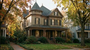 Historic Fourth Ward neighborhood in Charlotte during fall. — Charlotte United States Wallpaper