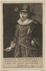 Frederick V by Crispijn van den Queborn, in engraving. Download this artwork as a high-resolution wallpaper for desktop, tablet, or mobile. — Crispijn van den Queborn Wallpaper
