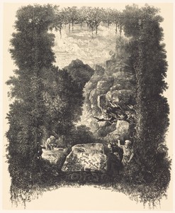 Frontispiece by Rodolphe Bresdin, created 1878, in lithograph. Download this artwork as a high-resolution wallpaper for desktop, tablet, or mobile.