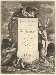 Frontispiece by François-Nicolas Chifflart, created 1865, in etching with drypoint on laid paper. Download this artwork as a high-resolution wallpaper for deskt — François-Nicolas Chifflart Wallpaper