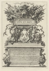 Frontispiece by Michel Dorigny, created 1647, in etching with engraving on laid paper. Download this artwork as a high-resolution wallpaper for desktop, tablet, — Michel Dorigny Wallpaper