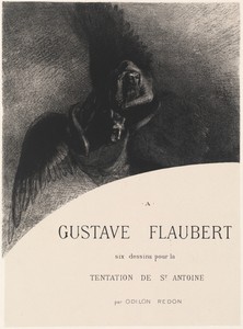 Frontispiece by Odilon Redon, created 1889, in lithograph. Download this artwork as a high-resolution wallpaper for desktop, tablet, or mobile. — Odilon Redon Wallpaper