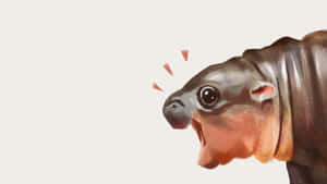 Ilustração Animal de Moo Deng
