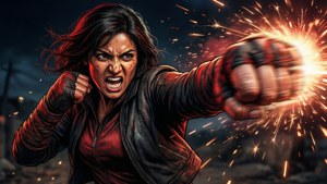 Jana Nayagan melayangkan pukulan kuat dalam gaya buku komik