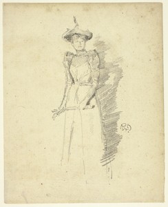 Gants de Suède by James McNeill Whistler, created 1890, in Transfer lithograph in black on cream laid paper. Download this artwork as a high-resolution wallpape — James McNeill Whistler Wallpaper