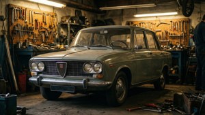 Lancia Appia being serviced in a vintage garage — Lancia Appia Picture