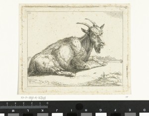 Geit by Jan Dasveldt, created 1780 - 1855, in paper; chalk; etching. Download this artwork as a high-resolution wallpaper for desktop, tablet, or mobile. — Jan Dasveldt Wallpaper