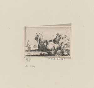 Geiten by Stefano della Bella, created 1620 - 1664, in paper; etching. Download this artwork as a high-resolution wallpaper for desktop, tablet, or mobile. — Stefano della Bella Wallpaper