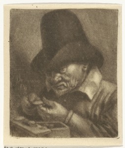 Geldteller by Johannes de Groot (II), created 1698 - 1776, in paper; mezzotint. Download this artwork as a high-resolution wallpaper for desktop, tablet, or mob — Johannes de Groot (II) Wallpaper