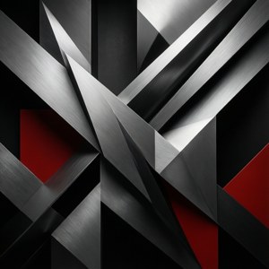 Lairon in uno stile astratto geometrico minimalista.