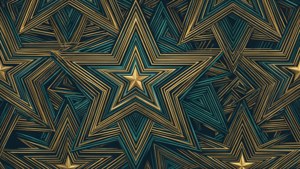 Papel de parede moderno com padrão geométrico abstrato de estrela.