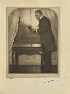 George Moore by Alvin Langdon Coburn, created negative January 23, 1908; print 1913. Download this artwork as a high-resolution wallpaper for desktop, tablet, o — Alvin Langdon Coburn Wallpaper