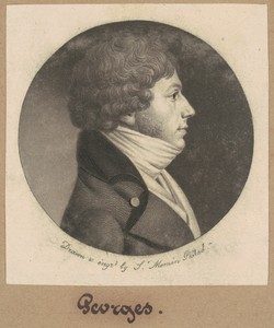 Georges by Charles B. J. Févret de Saint-Mémin, created 1800, in mezzotint and engraving in black on wove paper mounted to brown wove paper. Download this artwo — Charles B. J. Févret de Saint-Mémin Wallpaper