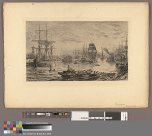 Glasgow by Charles Oliver Murray, in Etching on medium, slightly textured, cream laid paper. Download this artwork as a high-resolution wallpaper for desktop, t