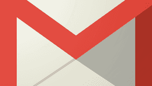 Gmail logo with red white and gray geometric design — Gmail PNG