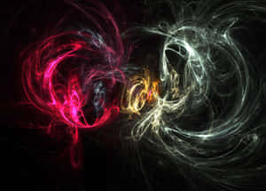 Cosmic fractal energy swirls in magenta and gold against a black void. — Beach Sunbed Picture