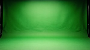Grøn gradientbaggrund til chroma key