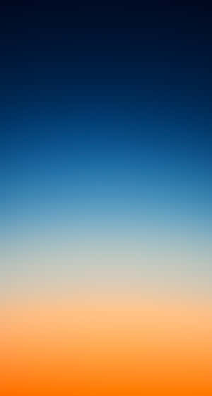 Gradient sky transitioning from blue to orange