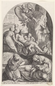 Graflegging van Christus by Jacob Matham, created 1594, in paper; engraving. Download this artwork as a high-resolution wallpaper for desktop, tablet, or mobile — Jacob Matham Wallpaper