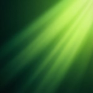 Jevn grønn gradient med lysstråler.