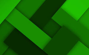 Abstract geometric pattern of layered green shapes with soft shadows. — Green And White Aesthetic Background