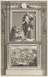 H. Stefanus by Jan Luyken, created 1698, in paper; etching; engraving. Download this artwork as a high-resolution wallpaper for desktop, tablet, or mobile. — Art Wallpaper