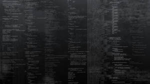 Wallpaper med glödande kodrader på mörk strukturerad bakgrund