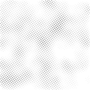 Black dot gradient pattern fading on white background
