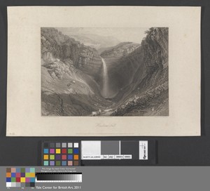 Hardraw Fall by John Pye, in Etching and engraving with chine collé on medium, slightly textured, cream wove paper. Download this artwork as a high-resolution w — Art Picture