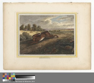 Hare Running by Samuel Howitt, in Etching with hand coloring in watercolor on medium, slightly textured, cream wove paper. Download this artwork as a high-resol — Samuel Howitt Wallpaper