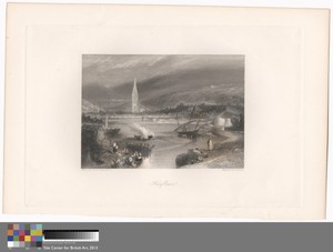 Harfleur by John Cousen, in Etching and engraving on moderately thick, slightly textured, cream wove paper. Download this artwork as a high-resolution wallpaper — John Cousen Wallpaper