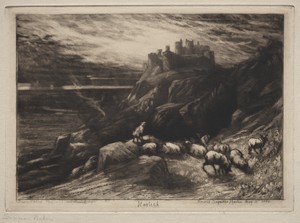 Harlech by Francis Seymour Haden, created 1880, in mezzotint, etching and drypoint. Download this artwork as a high-resolution wallpaper for desktop, tablet, or — Art Picture