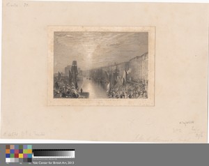 Havre by James Baylis Allen, in Etching and engraving, with graphite, white chalk, and scraping out; touched engraver's proof (2) on moderately thick, slightly — James Baylis Allen Wallpaper