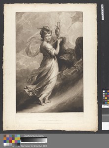 Hebe by Johann Jacobé, in Mezzotint on moderately thick, slightly textured, cream laid paper. Download this artwork as a high-resolution wallpaper for desktop, — Johann Jacobé Wallpaper