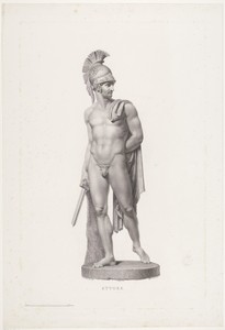 Hector by Angelo Bertini, created 1793 - 1838, in paper; engraving. Download this artwork as a high-resolution wallpaper for desktop, tablet, or mobile. — Angelo Bertini Wallpaper