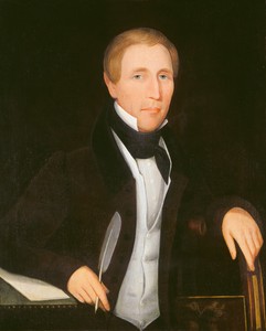 Henry Teller by Ammi Phillips, created c. 1835, in oil on canvas. Download this artwork as a high-resolution wallpaper for desktop, tablet, or mobile. — Ammi Phillips Wallpaper