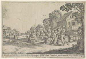 Herfst by Wenceslaus Hollar, created 1629, in paper; etching. Download this artwork as a high-resolution wallpaper for desktop, tablet, or mobile. — Wenceslaus Hollar Wallpaper