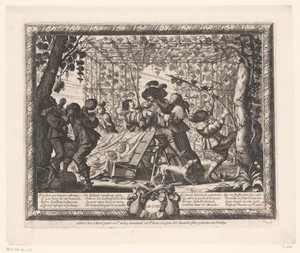 Herfst by Abraham Bosse, created 1636 - 1637, in paper; etching; engraving. Download this artwork as a high-resolution wallpaper for desktop, tablet, or mobile. — Vintage Background